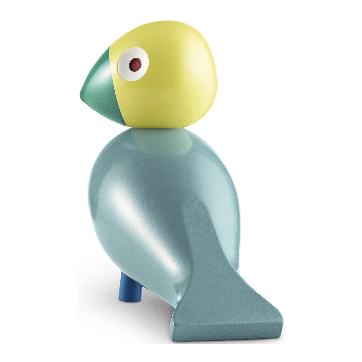 Figura pássaro de madeira Multicolor-2