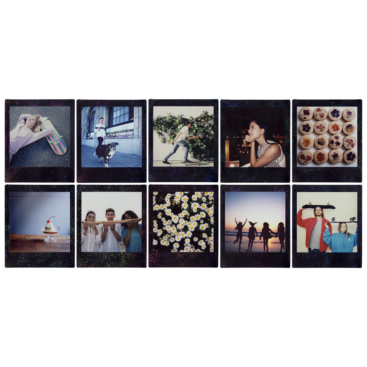 Película Fujifilm para cámaras instantáneas Instax Formato Square Star Illumi Negro-4