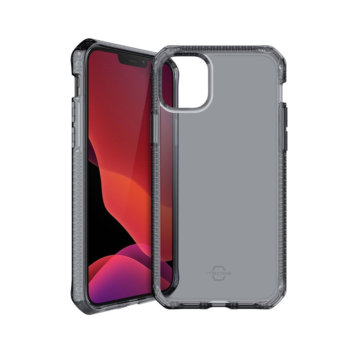 Imagem 0 de Capa Itskins Spectrum iPhone 12 mini - Smoke Clear