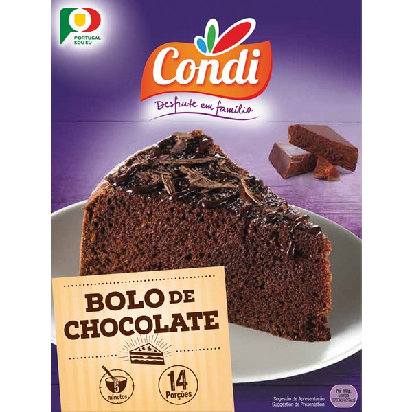 Preparado para Bolo de Chocolate embalagem 450 g