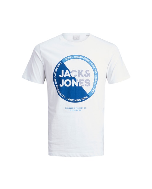 Camiseta de hombre blanca de manga corta