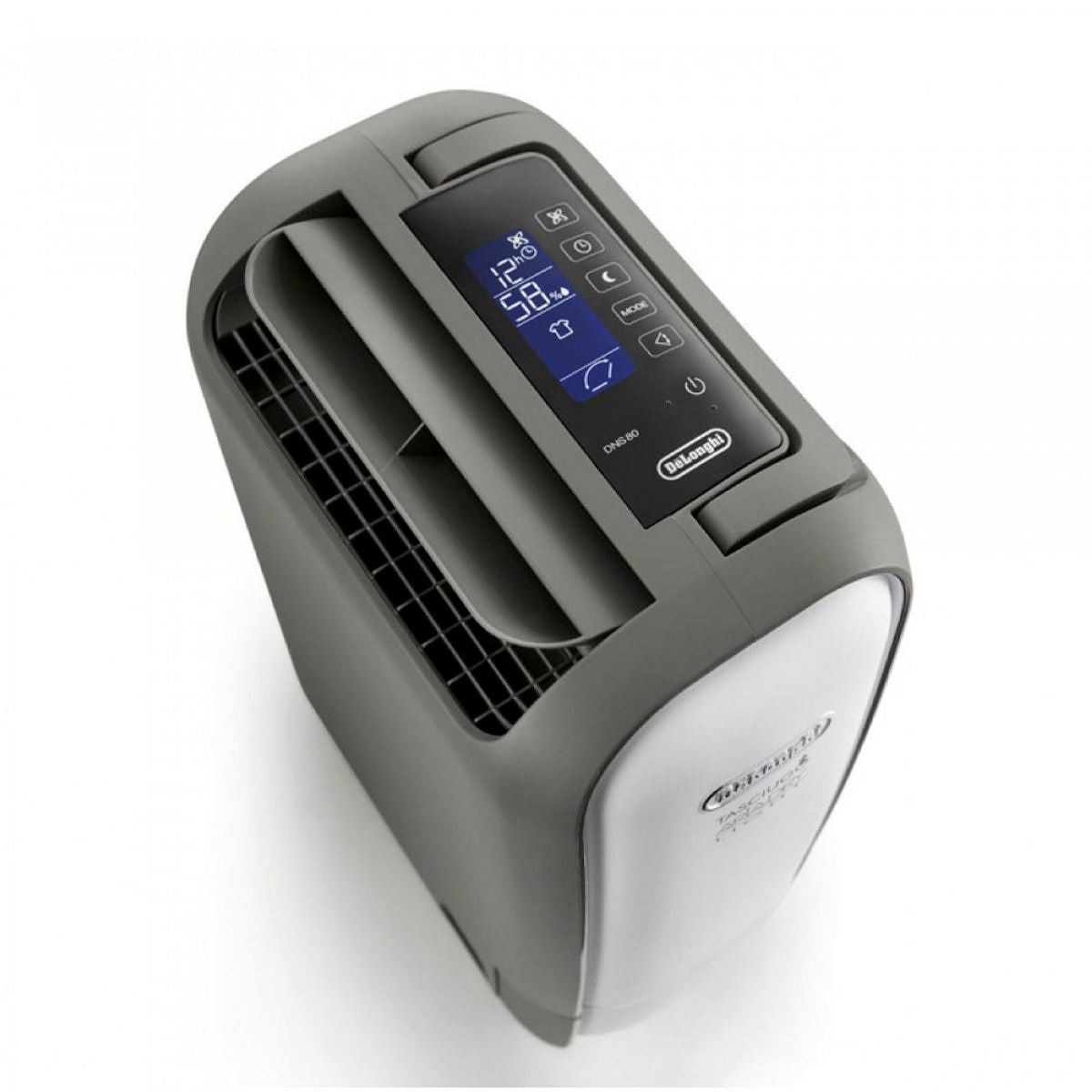 Desumidificador De'Longhi DNS80 Capacidade de 2.8 L e de até 7.5 L/24h Silencioso con Ionizador - Cinza Preto-2