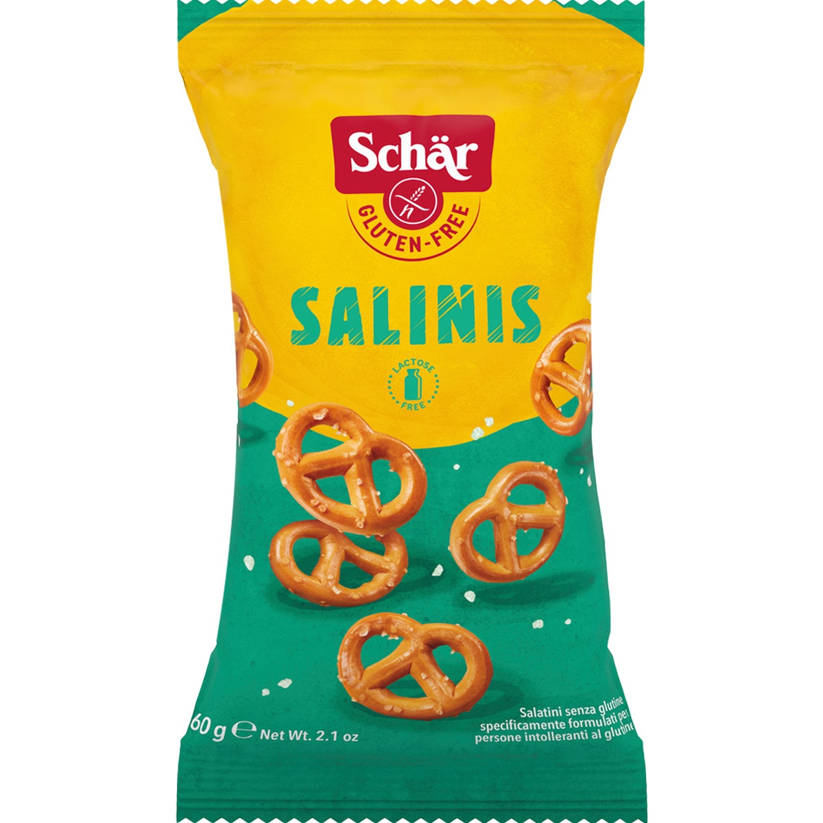 Salinis aperitivo salado sin gluten y sin lactosa envase 60 g