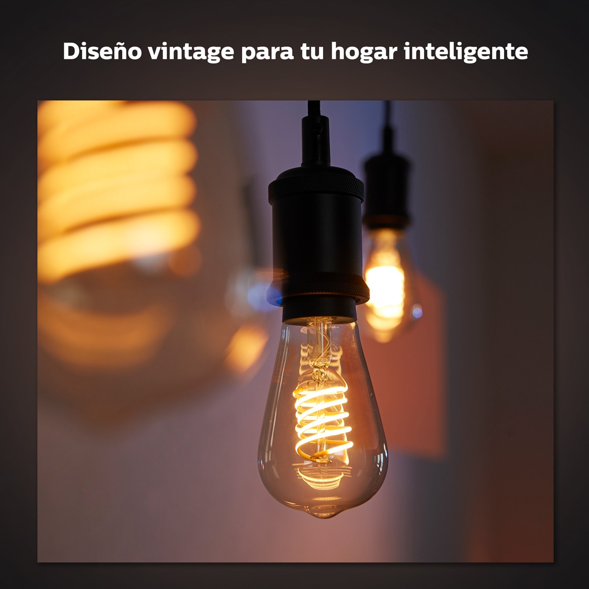 Bombilla LED inteligente Philips Hue White ST64 Cristal-3