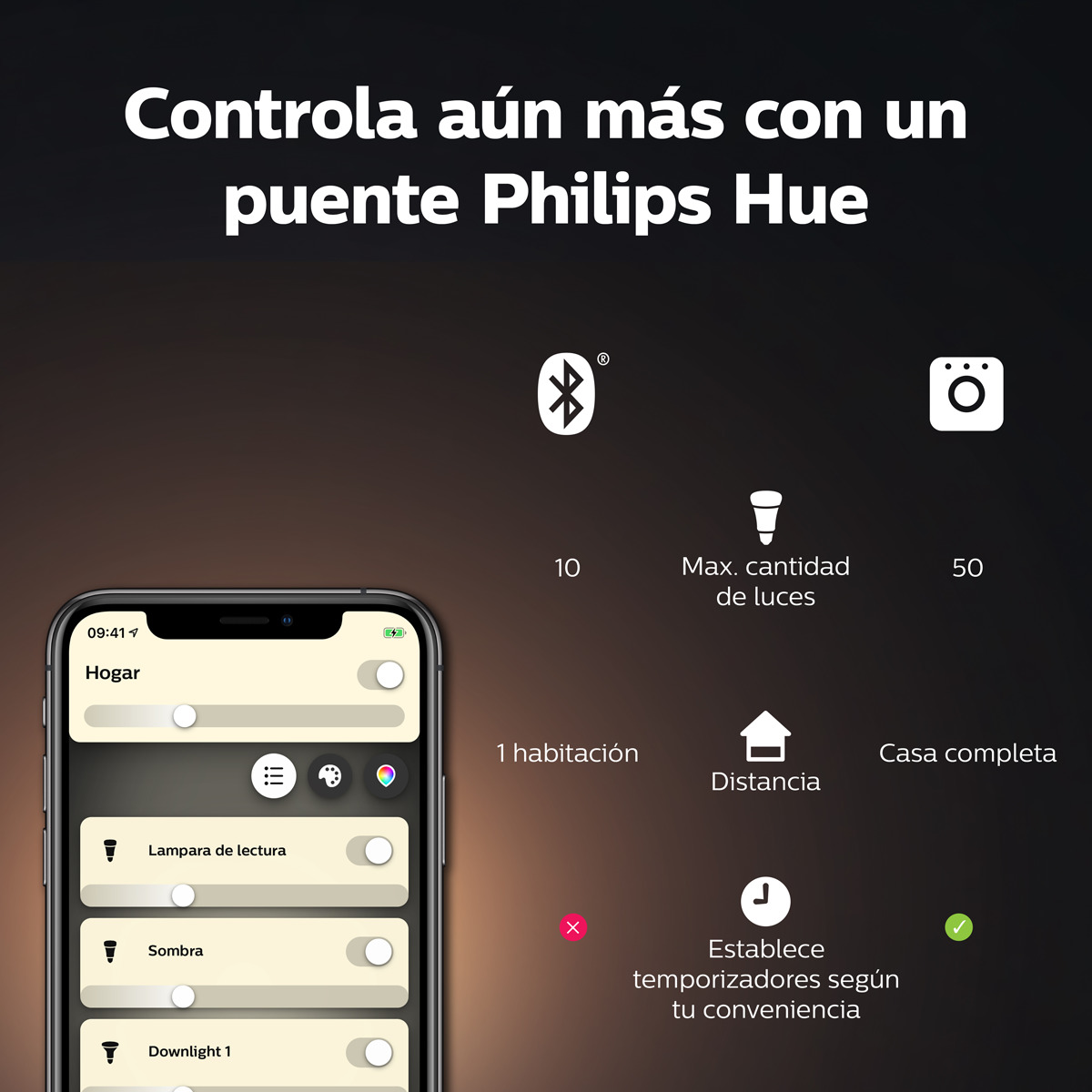 Bombilla LED inteligente Philips Hue White ST64 Cristal-4