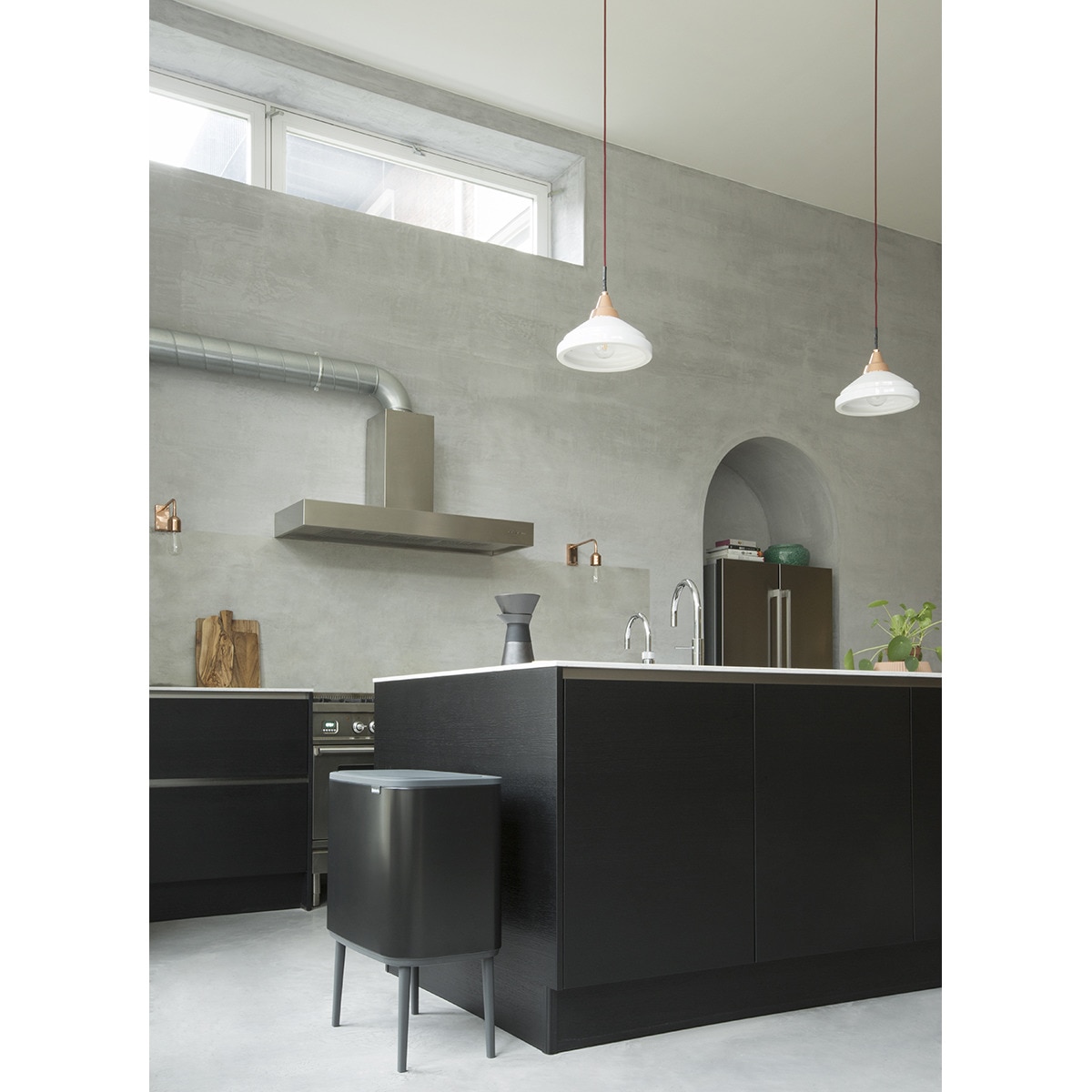 Balde do Lixo para Reciclagem BO Touch Bin 3 X 11 L Preto-8