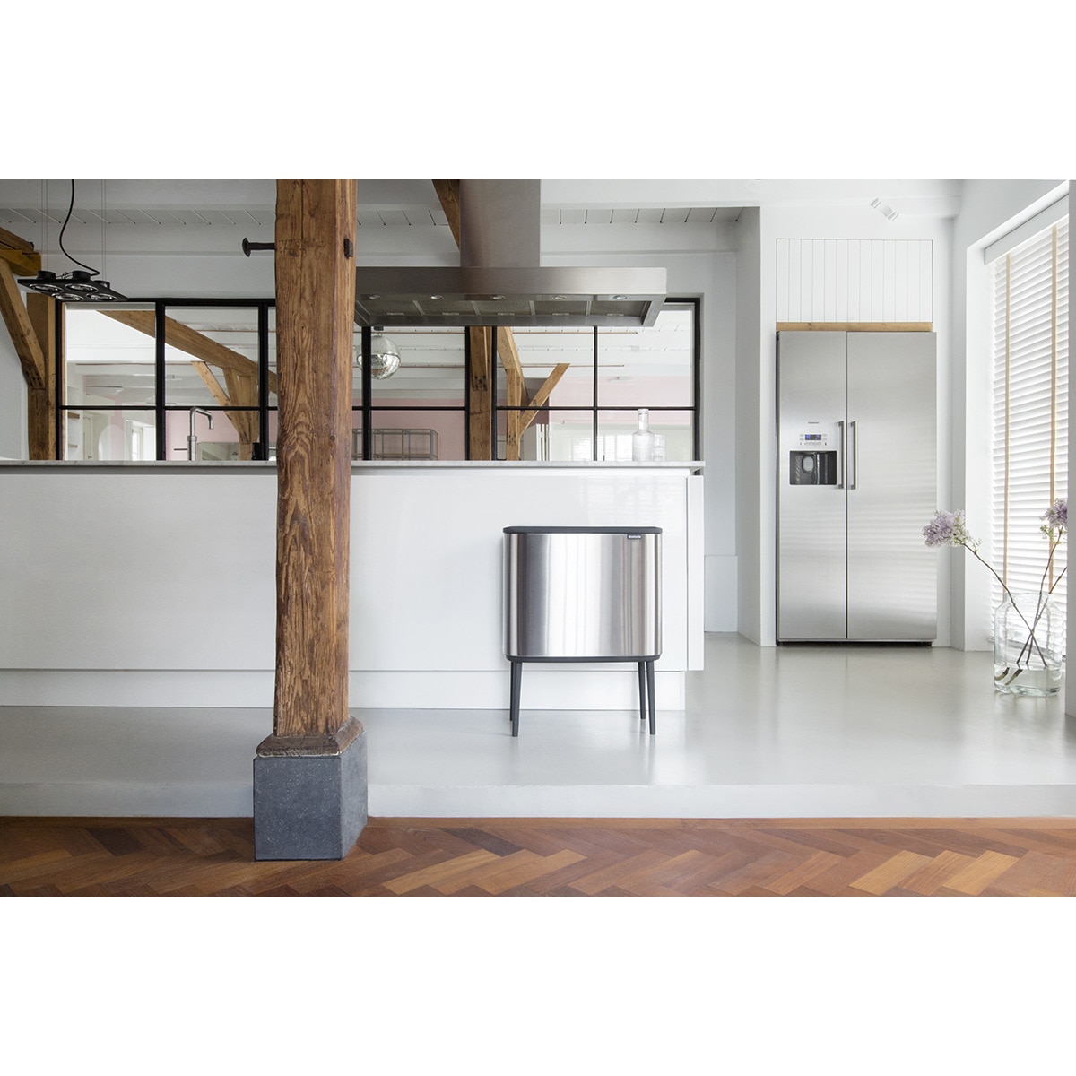 Balde do Lixo para Reciclagem BO Touch Bin 3 X 11 L Aço-11