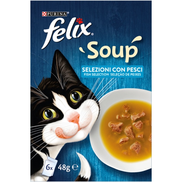 Comida Húmida para Gato Selecção de Peixes Pack 6 embalagem 48 g