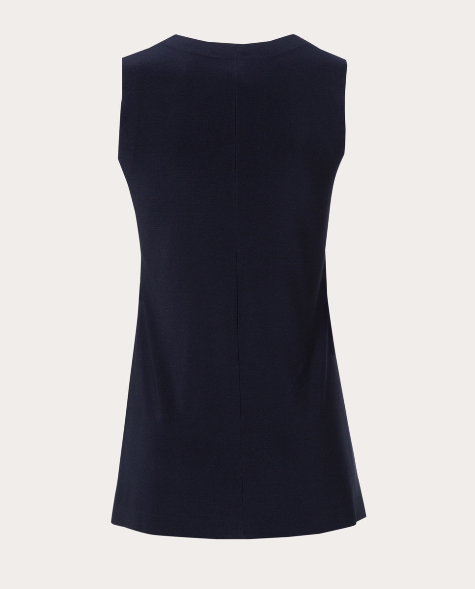 Top Elástico - Azul Noite Azul-escuro-2