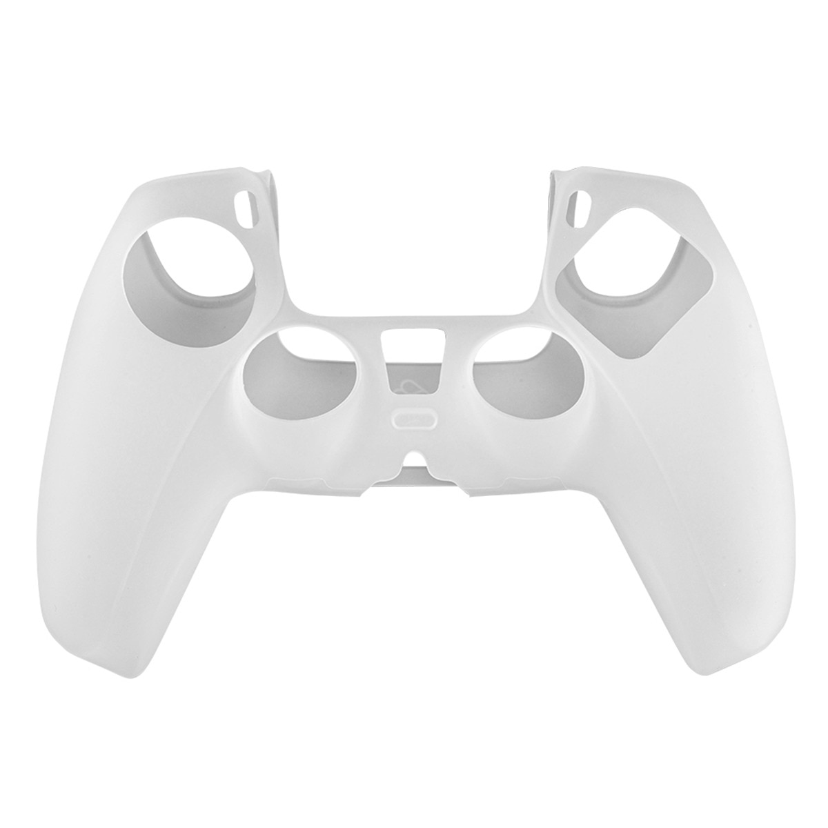 Silicone Skin + Grips + Touchpad Sticker Translúcido para Comando PS5 1