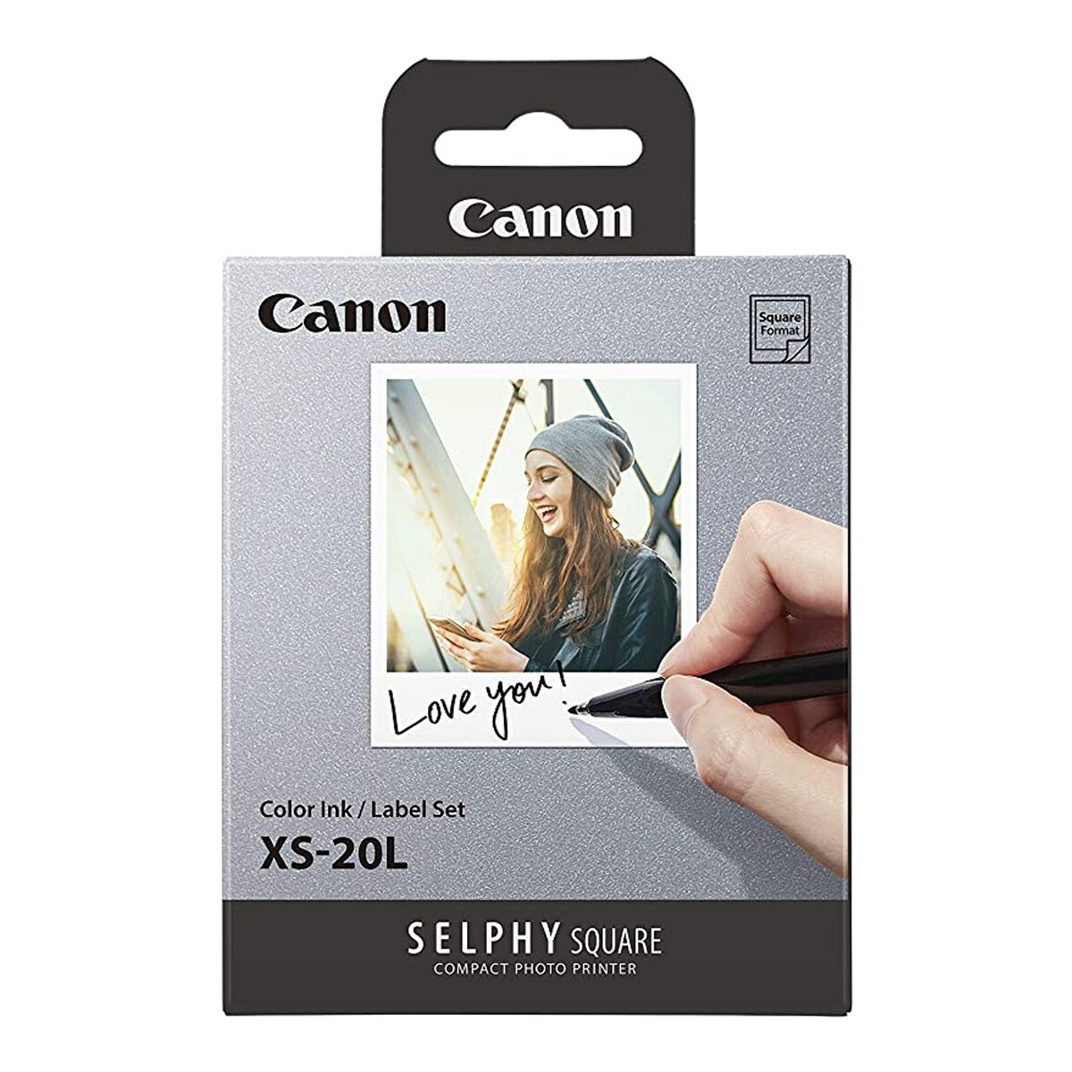 Conjunto de tinta/etiqueta Canon XS-20L, 72x85mm Blanco-1