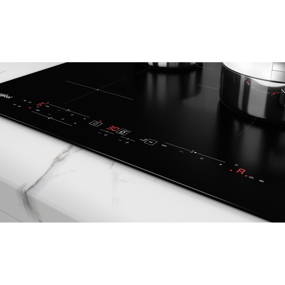 Placa inducción Whirlpool 6th Sense - WS B4760 NE Negro-5