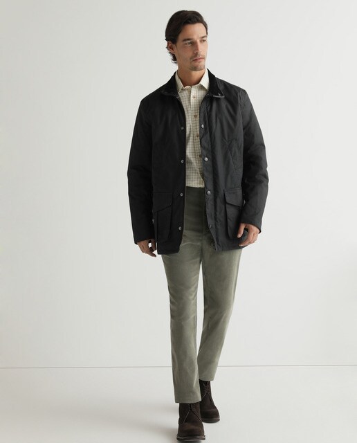Pantalón de pana de hombre regular gris · Barbour · El Corte Inglés