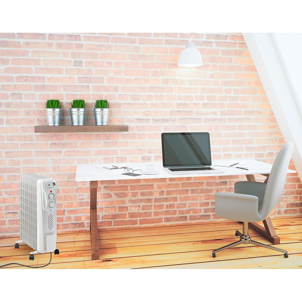 Radiador de aceite Rowenta BU2620 Intensium con 9 elementos Gris claro-8