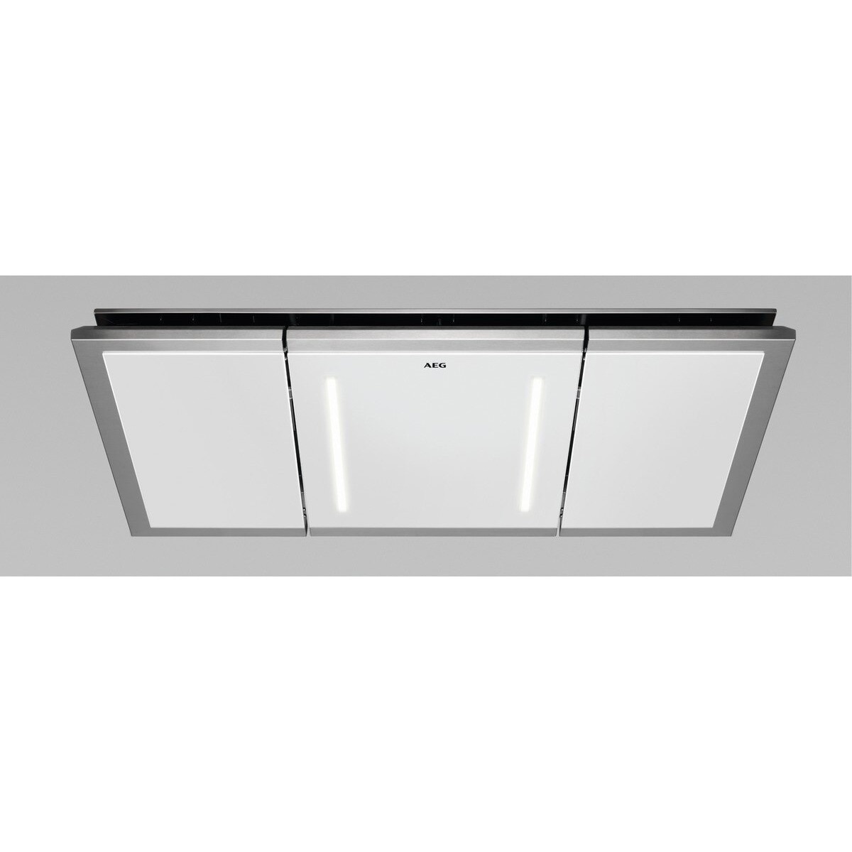Exaustor de Teto Encastrável AEG DCK5280HG Hob2Hood com 4 Velocidades e de 113 cm - Inox Cristal branco-1
