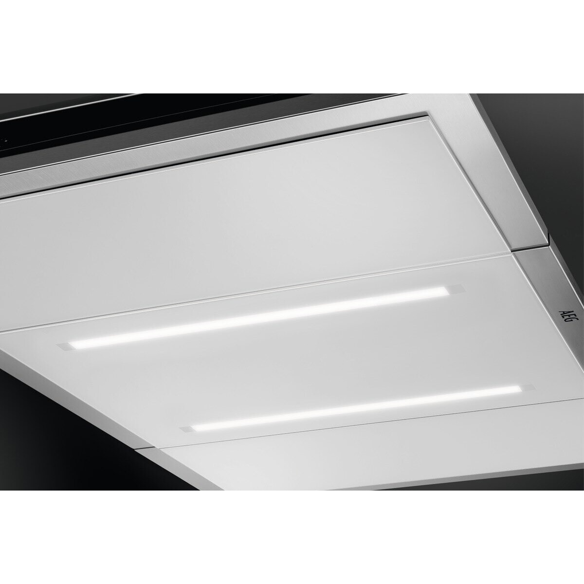 Exaustor de Teto Encastrável AEG DCK5280HG Hob2Hood com 4 Velocidades e de 113 cm - Inox Cristal branco-2
