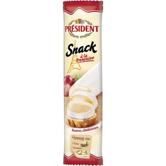 snack de queso francés brie de vaca elaborado con leche pasteurizada envase 180 g - President