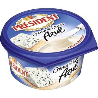 crema francesa al queso azul para untar o picotear tarrina 125 g - President