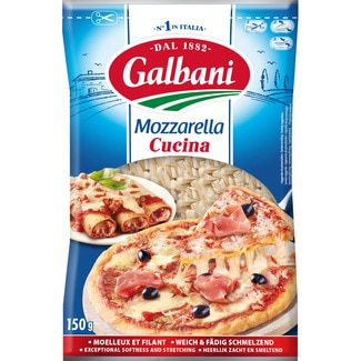 mozzarella italiana rallada especial para pizza bolsa 150 g - Galbani