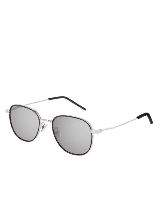 Gafas de sol cuadrada de color plata · Saint Laurent · El Corte Inglés