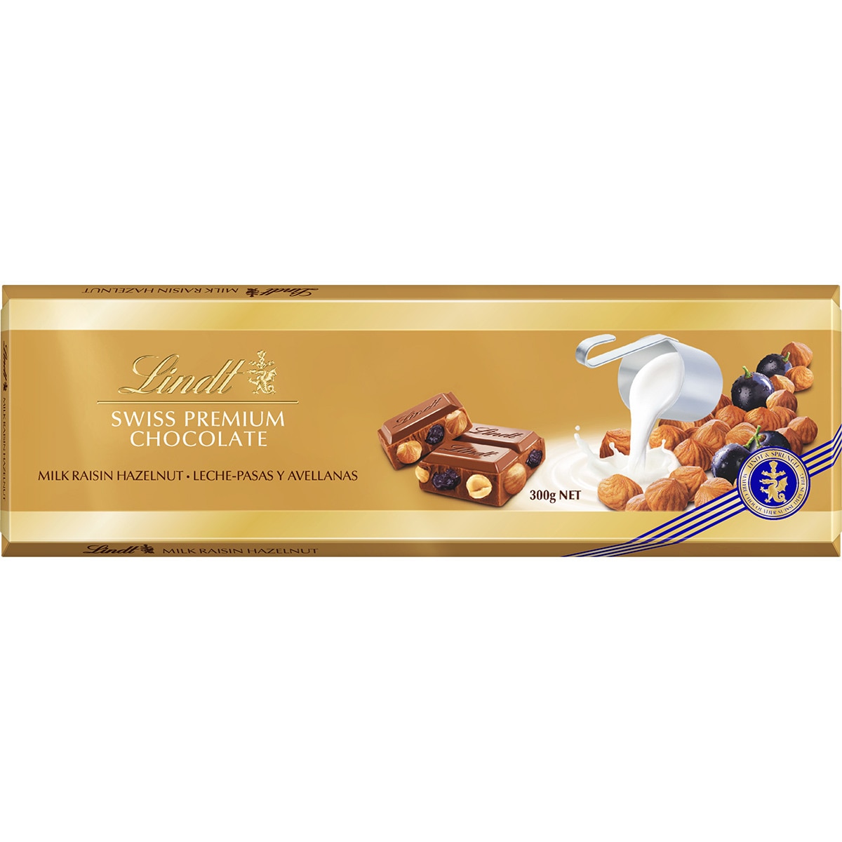 chocolate con leche pasas y avellanas tableta 300 g