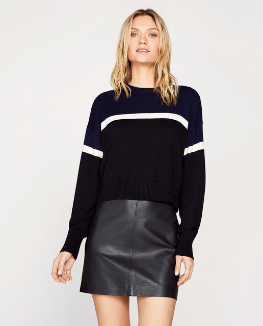 Jersey de mujer de cuello redondo y bicolor · Kookai · El Corte Inglés