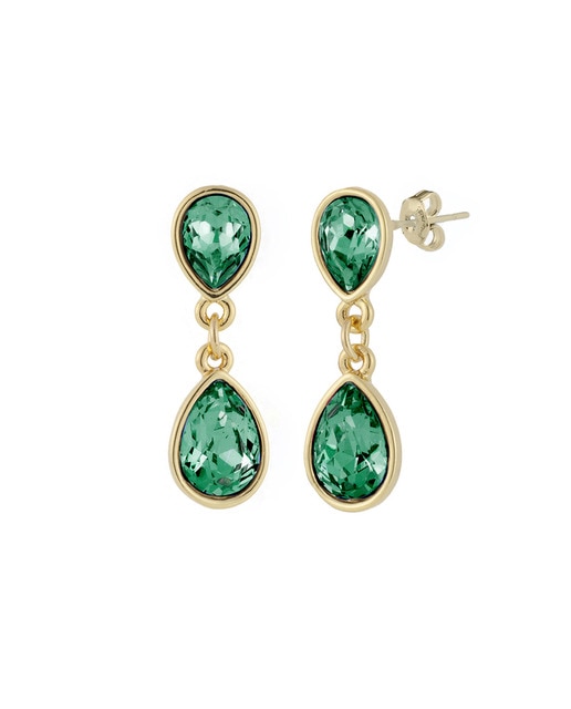 Imagen 0 de Pendientes gemma verde