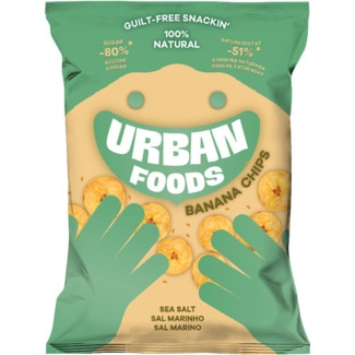 Snack Chips de Banana com Sal Marinho embalagem 35 g - Urban Foods