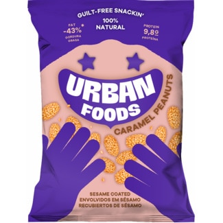 Amendoins Caramelizados com Sésamo embalagem 50 g - Urban Foods