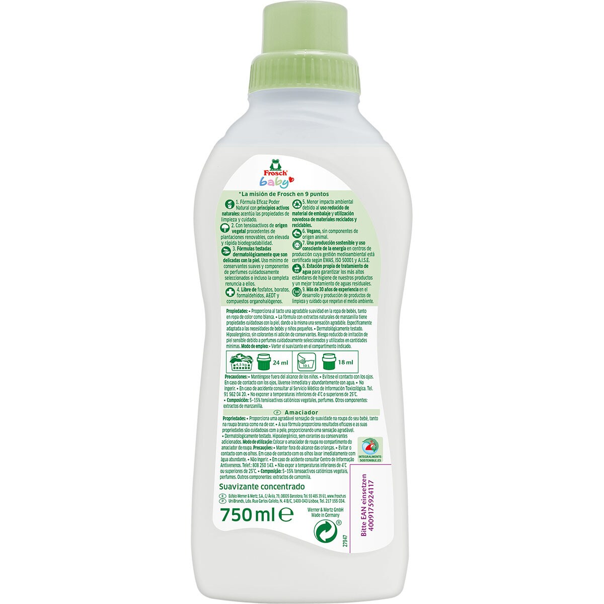 Buy Baby washing machine liquid detergent bottle 1,5 l · FROSCH
