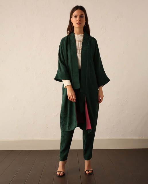Pantalón de mujer jacquard piping dorado · Tintoretto · El Corte Inglés