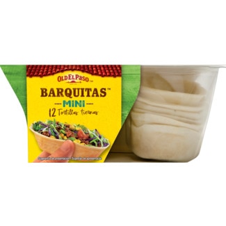 Mini Barquitas Mexicanas de Trigo 12 unidades embalagem 145 g - Old El Paso