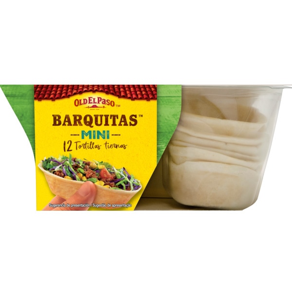 Mini Barquitas Mexicanas de Trigo 12 unidades embalagem 145 g