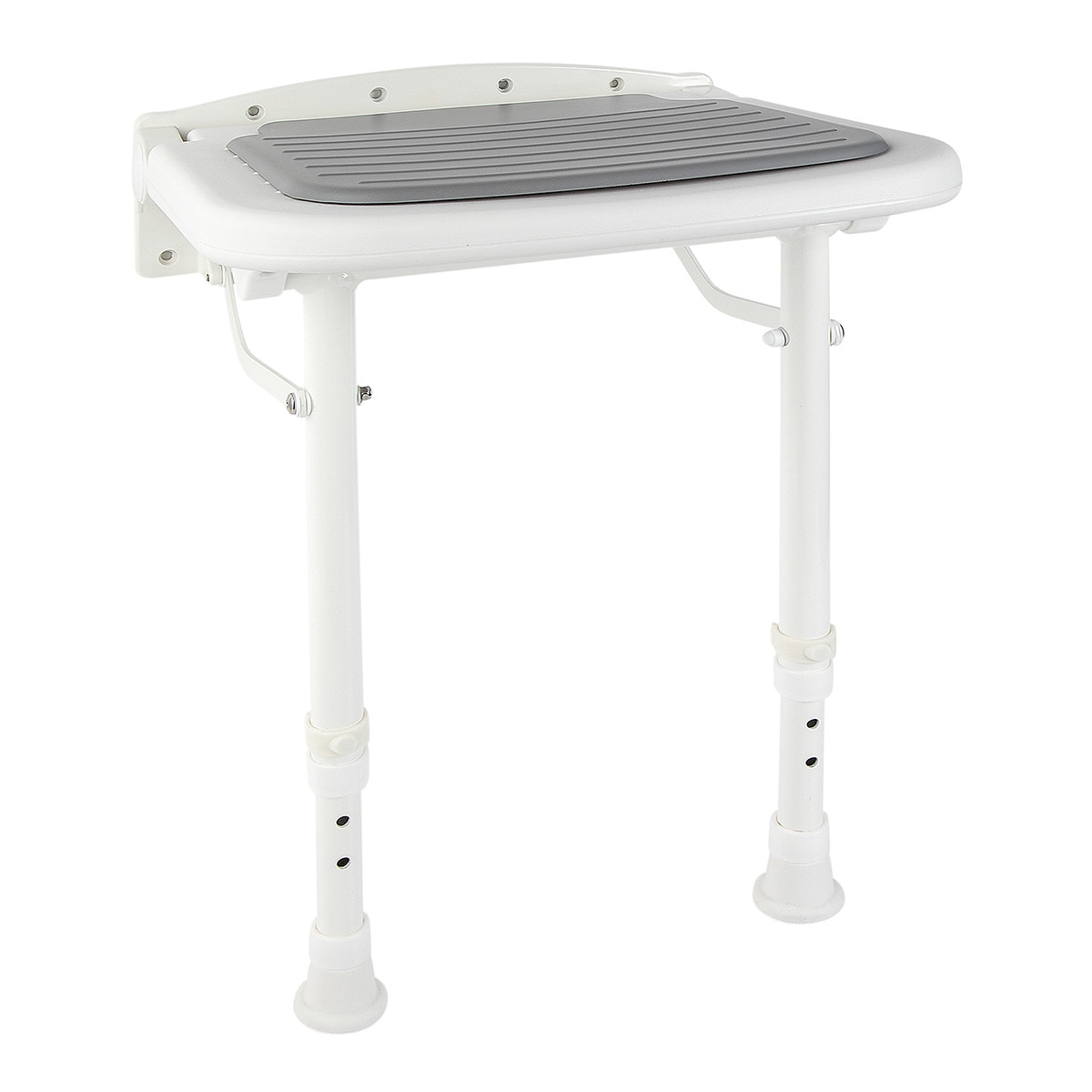 Taburete plegable para ducha Frieda El Corte Inglés Blanco-1