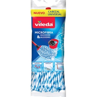 Esfregona de Microfibras e Algodão Recarga embalagem 1 unidade - Vileda
