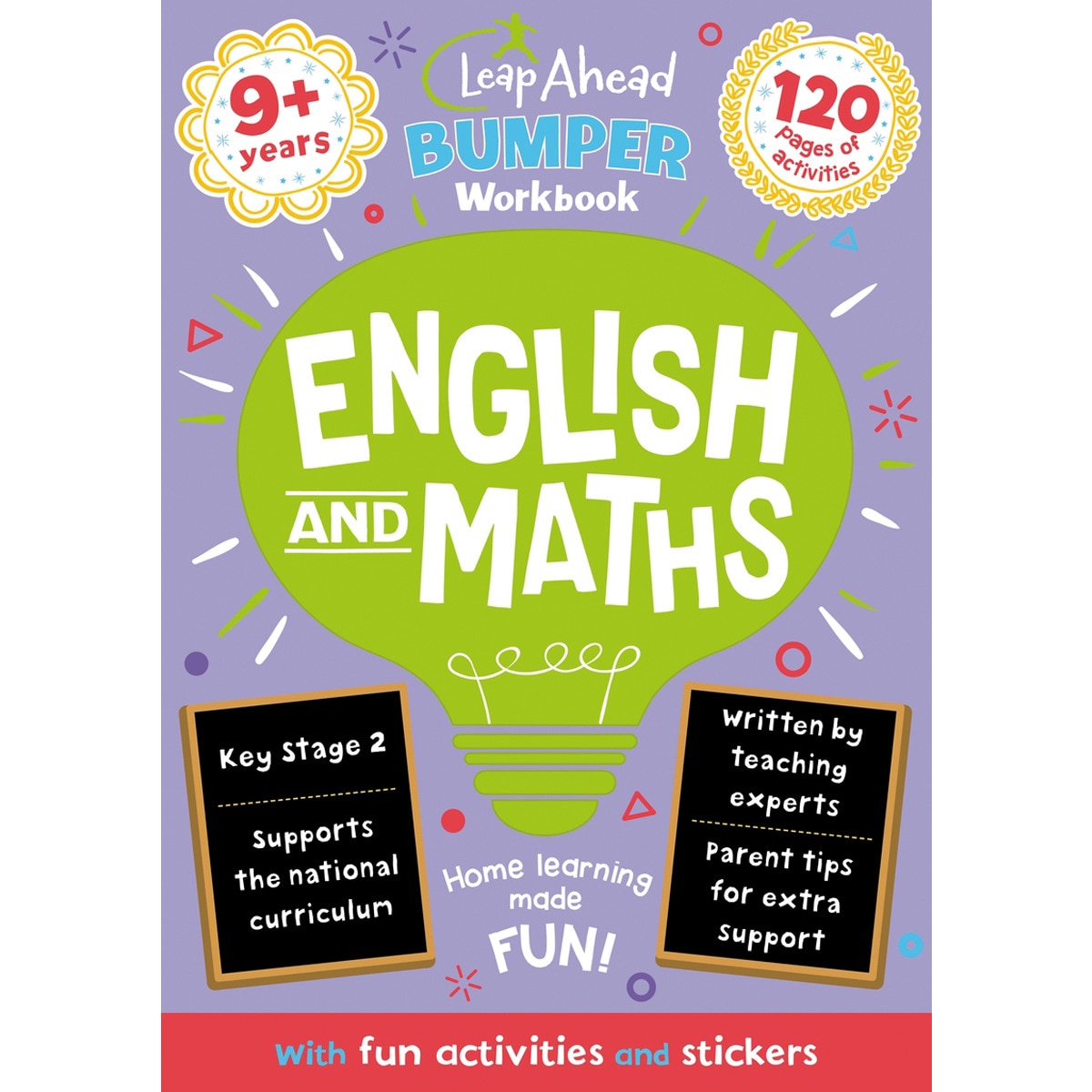 Leap ahead bumper workbook: 9+ years english and m 1