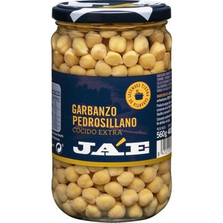 garbanzo pedrosillano extra cocido frasco 400 g neto escurrido - Ja'e