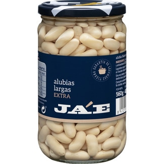 alubia blanca larga extra cocida frasco 400 g neto escurrido - Ja'e
