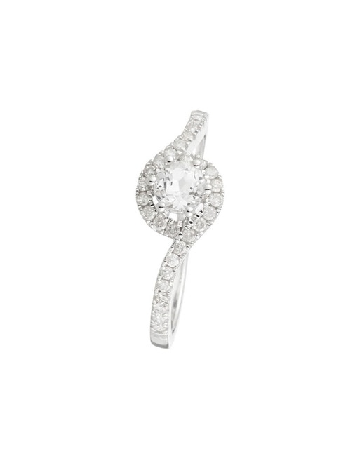 Imagen 0 de Anillo "Sirana" D 0,202/32 Topacio blanco