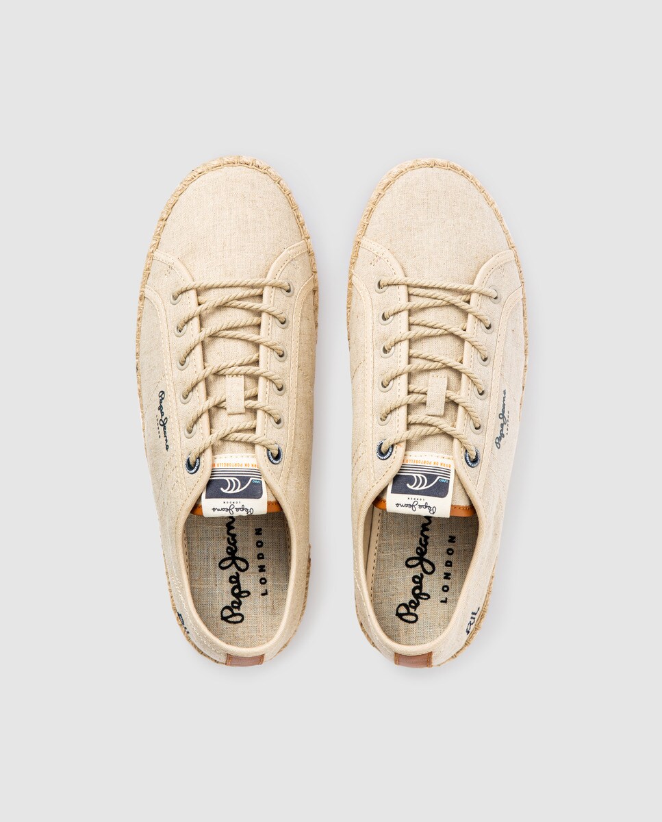 Alpargatas de hombre Pepe Jeans en beige con cordones · Pepe Jeans · El  Corte Inglés