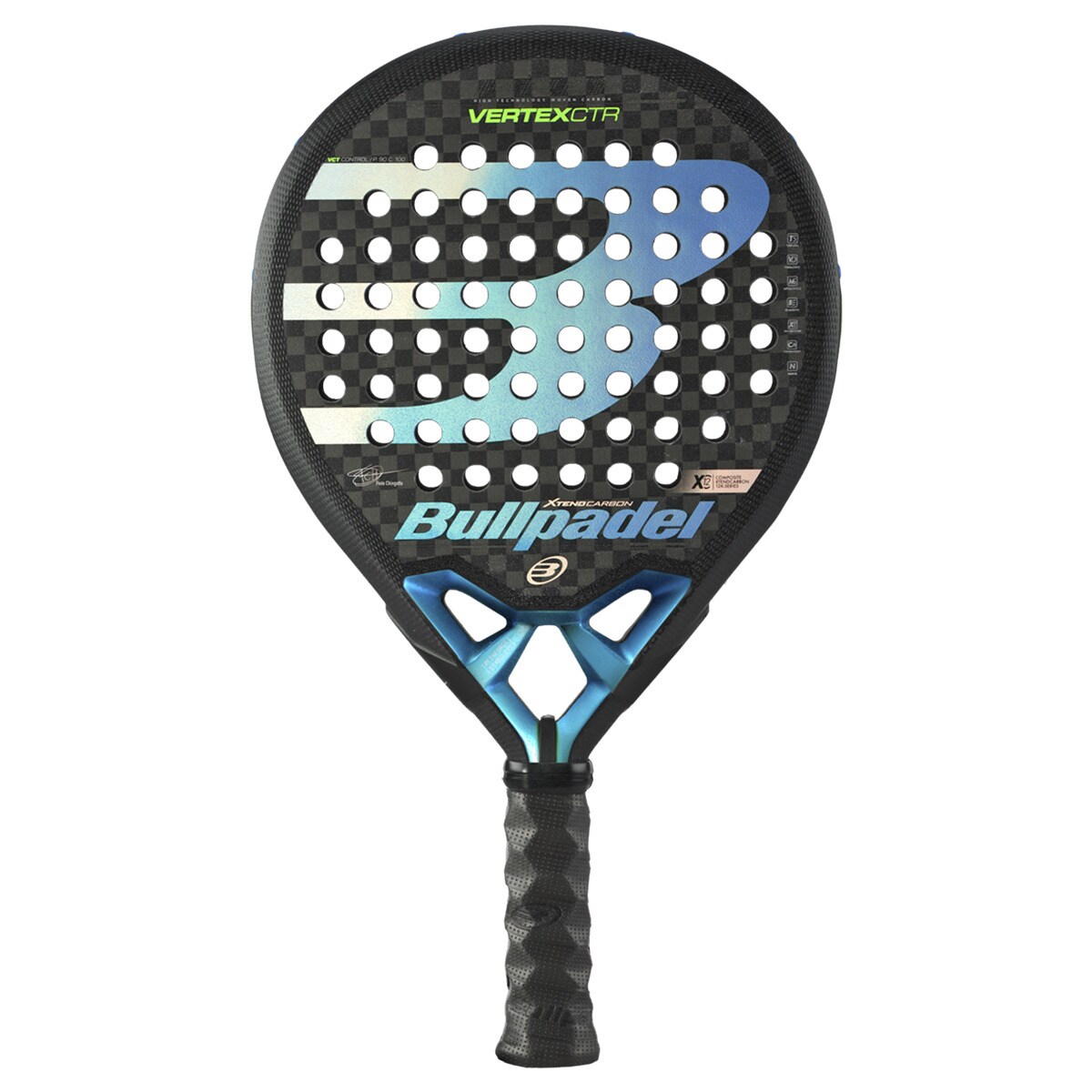 Raquete de padel Vertex 2 Control 2020 Preto / Azul-1