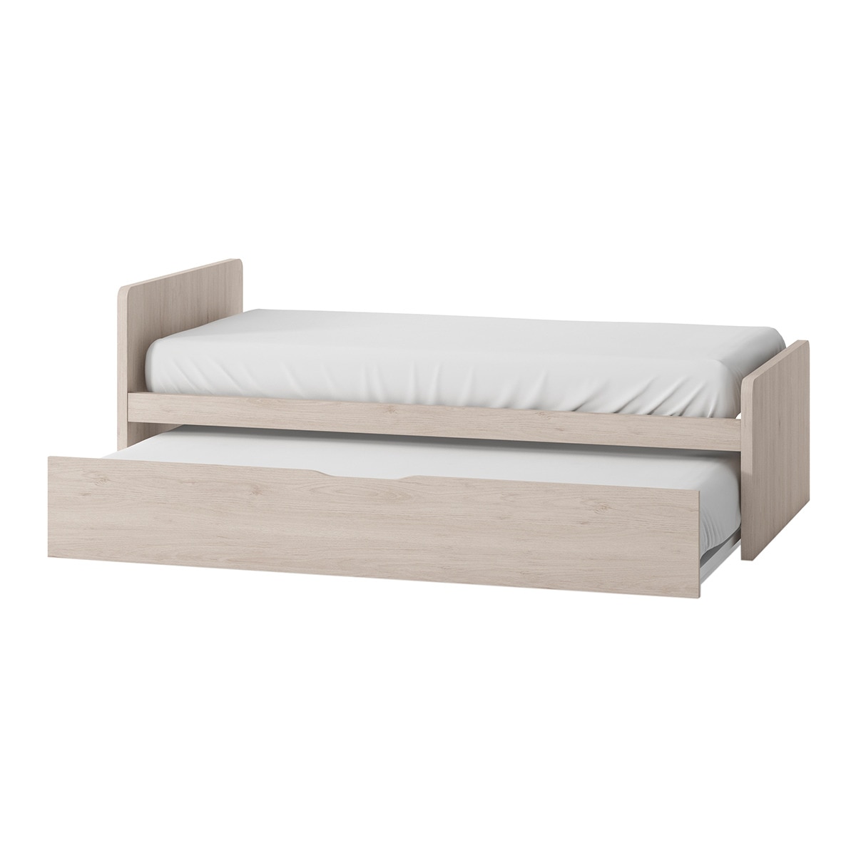 Cama com Gavetão e Encosto Esquerdo Alto Mio Areia-2