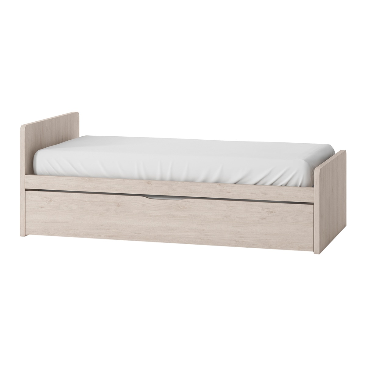 Cama com Gavetão e Encosto Esquerdo Alto Mio Areia-1