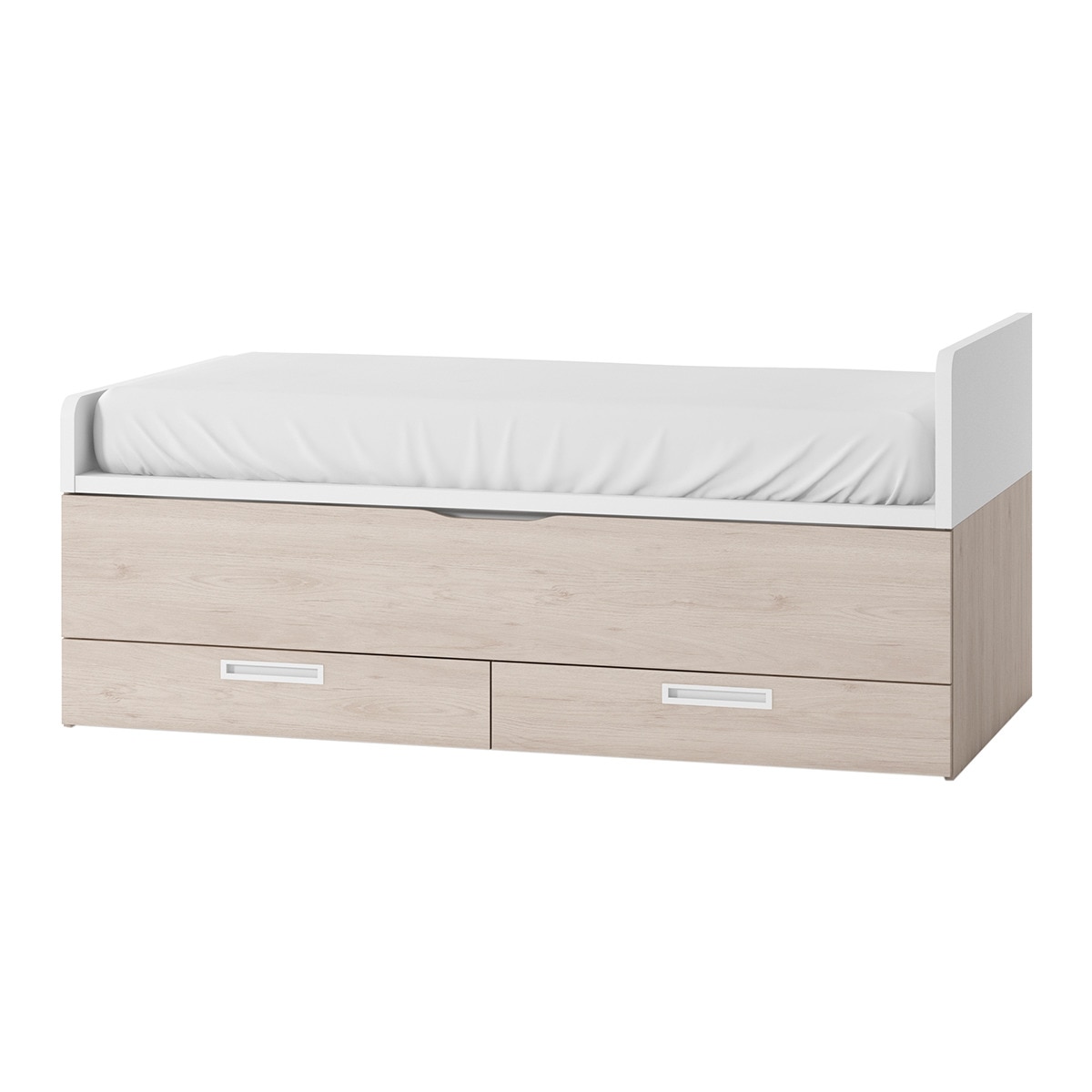 Cama compacta con 2 cajones y cabecero derecho alto Mio El Corte Inglés