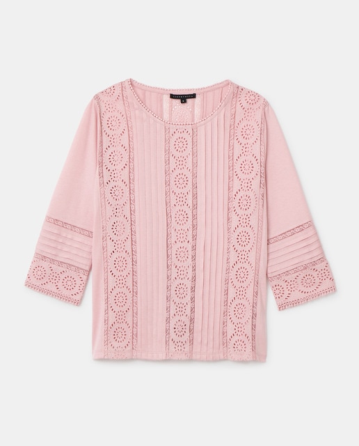 Blusa de mujer manga midi cuello redondo · Tintoretto · El Corte Inglés