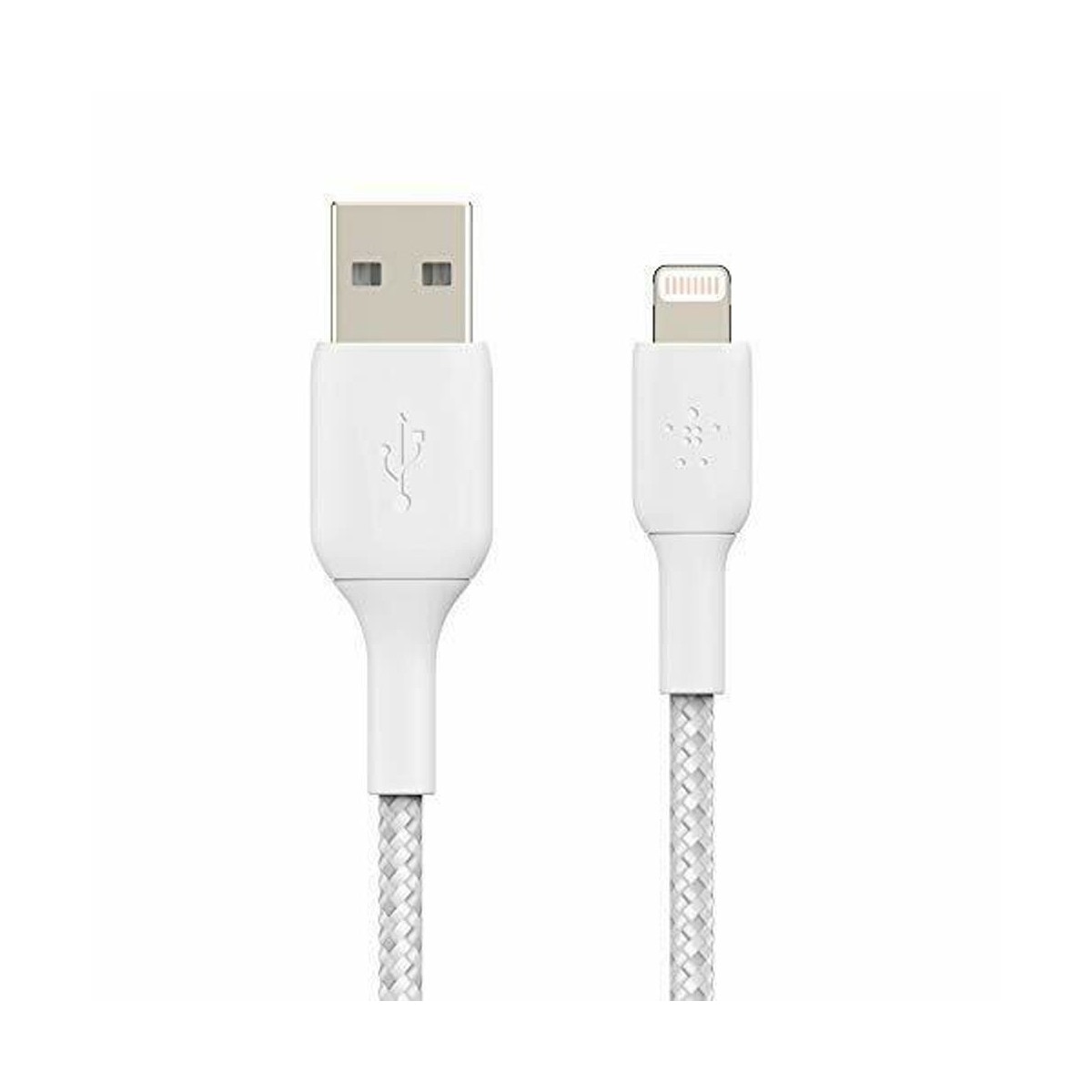 Imagem 0 de Cabo Trançado Belkin Boost Charge Lightning para USB-A, 1m - Branco