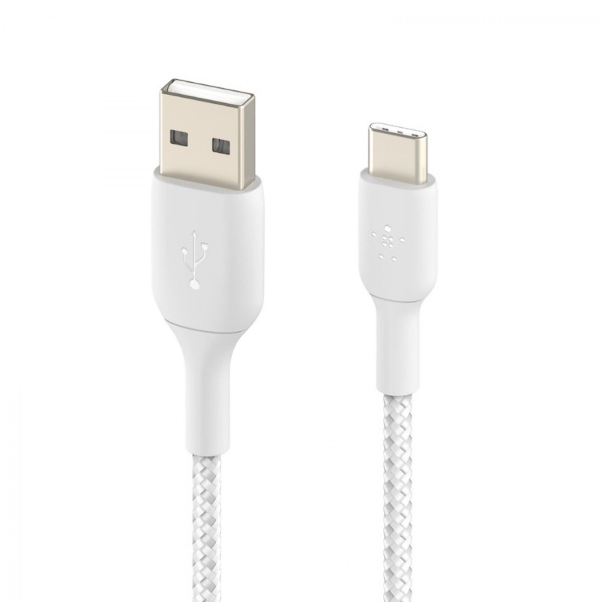 Cabo Trançado Belkin Boost Charge Lightning para USB-C, 2m - Branco Branco-2