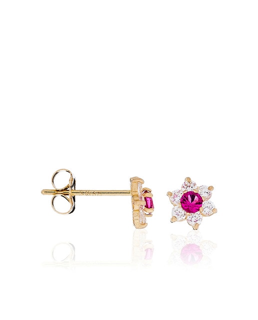 Imagen 0 de Pendientes Le Messager rouge oro amarillo