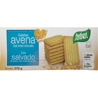Bolachas de Aveia sem Açúcar embalagem 270 g - Santiveri