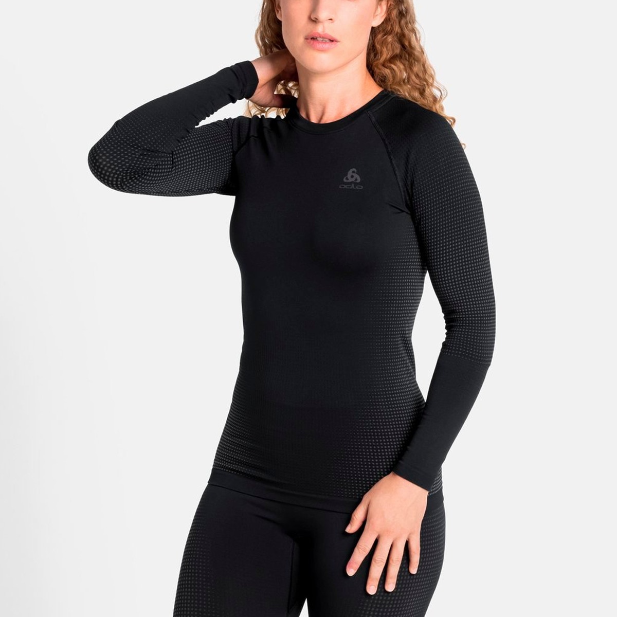 T-shirt de Mulher Performance Warm Preto-3